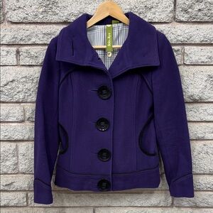Soia & Kyo Women's Deep Purple Pea Coat